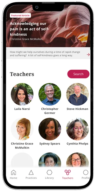 Practice Mindful Self-Compassion app interface